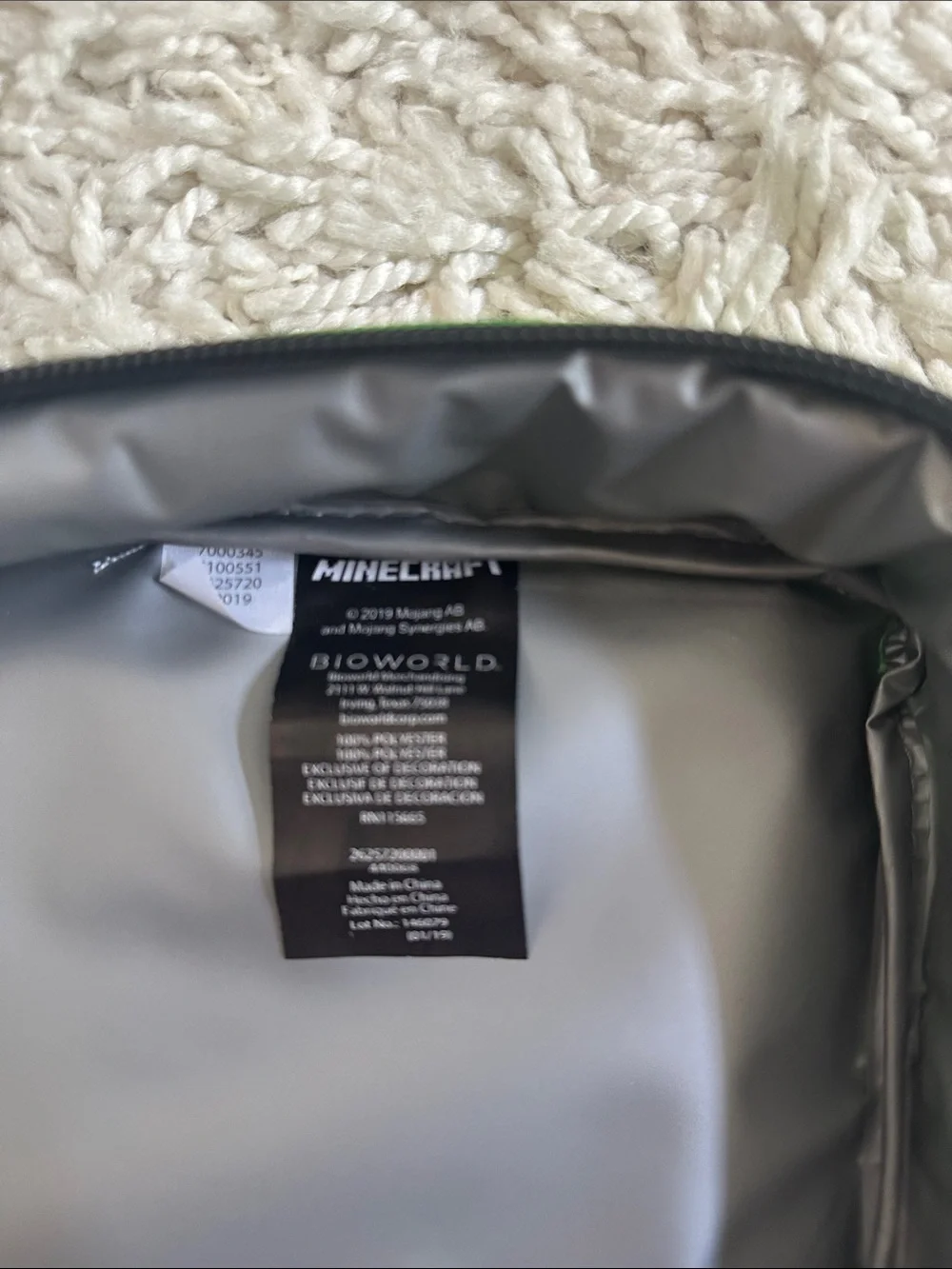 Minecraft Insulated Lunch Box